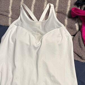 White Strappy Tank Top